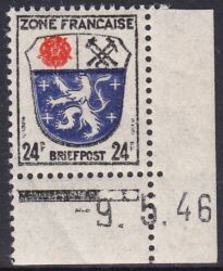 1945  Freimarke mit Druckdatum