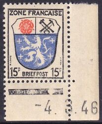 1945  Freimarke mit Druckdatum