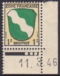 1945  Freimarke mit Druckdatum