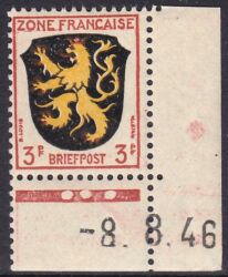1945  Freimarke mit Druckdatum