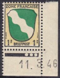 1945  Freimarke mit Druckdatum