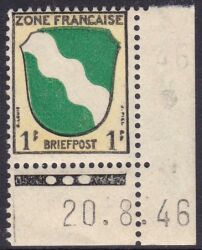 1945  Freimarke mit Druckdatum