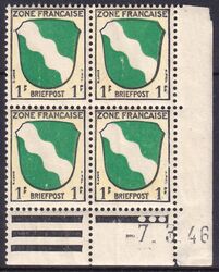 1945  Freimarken mit Druckdatum