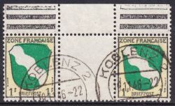 1945  Freimarken mit Zwischensteg