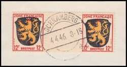 1945  Freimarken mit Zwischensteg