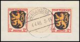 1945  Freimarken mit Zwischensteg