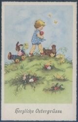 Herzliche Ostergrüße - Eiersuche