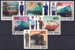 Korea-Nord 1987  Uniformen von Eisenbahnangestellten