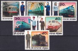 Korea-Nord 1987  Uniformen von Eisenbahnangestellten