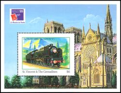 St. Vincent 1999  Intern. Briefmarkenausstellung PHILEXFRANCE`99