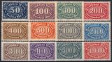 1922  Freimarken: Ziffern im Queroval mit Wz. 2