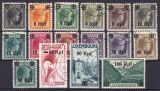 Luxemburg - 1940  Freimarken von Luxemburg mit Aufdruck