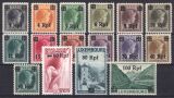 Luxemburg - 1940  Freimarken von Luxemburg mit Aufdruck