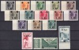 Luxemburg - 1940  Freimarken von Luxemburg mit Aufdruck