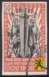 Belgien - 1941  Flämische Legion - Symbolische Darstellungen