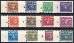 1943  Dienstmarken: Hoheitszeichen über Burg Krakau
