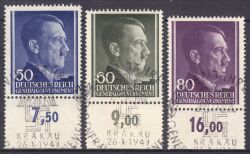 1943  Freimarken: Adolf Hitler