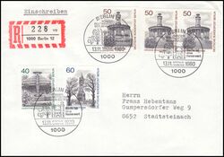 1980  Mischfrankatur auf R-Brief