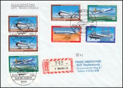 1980  Mischfrankatur auf R-Brief