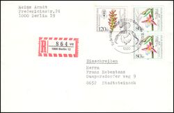 1984  Mischfrankatur auf R-Brief