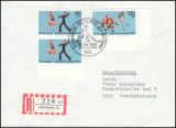 1983  Mischfrankatur auf R-Brief