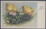 Frohe Ostern - Kücken mit Gänseblümchen