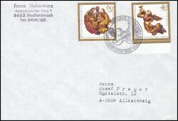 1989  Mischfrankatur auf Brief