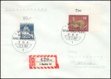 1967  Mischfrankatur auf R-Brief