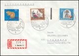 1968  Mischfrankatur auf R-Brief