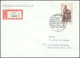 1968  Einzelfrankatur auf R-Brief