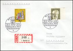 1970  Mischfrankatur auf R-Brief