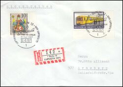 1971  Mischfrankatur auf R-Brief