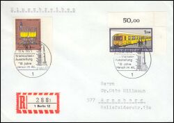 1971  Mischfrankatur auf R-Brief