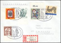 1971  Mischfrankatur auf R-Brief