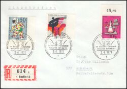 1971  Mischfrankatur auf R-Brief
