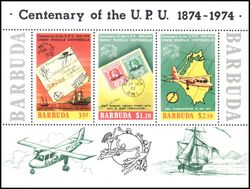 Barbuda 1974  100 Jahre Weltpostverein (UPU)