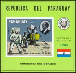 Paraguay 1970  Erste bemannte Mondlandung