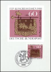 1980  Maximumkarte - FIP-Kongress
