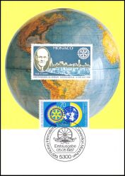 1987  Maximumkarte - Internationaler Rotary-Club