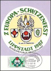 1987  Maximumkarte - Europa-Schtzenfest
