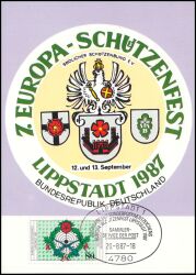 1987  Maximumkarte - Europa-Schtzenfest