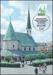 1989  Maximumkarten - Freimarken: Sehenswürdigkeiten