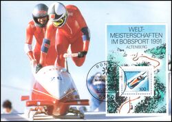 1991  Maximumkarte - Weltmeisterschaften im Bobsport