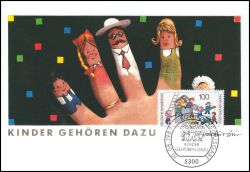 1989  Maximumkarte - Kinder gehören dazu