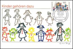 1989  Maximumkarte - Kinder gehören dazu