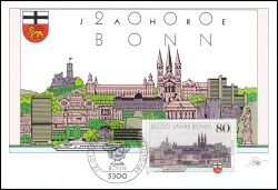 1989  Maximumkarte - 2000 Jahre Bonn