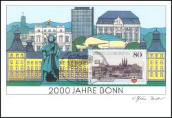 1989  Maximumkarte - 2000 Jahre Bonn