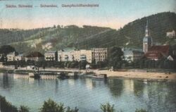 Bad Schandau i. d. Sächs. Schweiz - Dampfschifflandeplatz