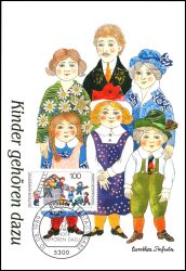 1989  Maximumkarte - Kinder gehören dazu