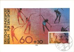 1981  Maximumkarte - Sporthilfe